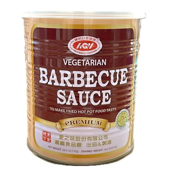 Molho de Churrasco Barbecue Vegetariano AGV Shacha 737g - Imagem 2